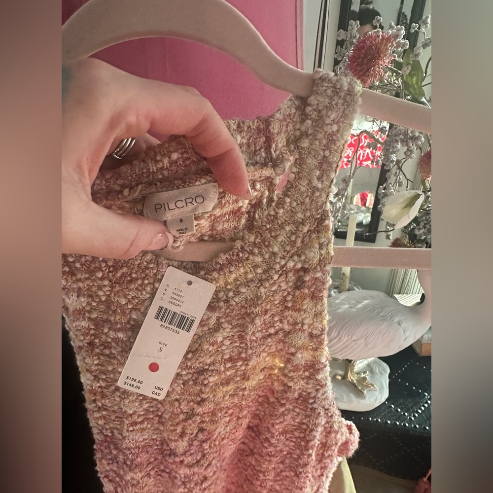 NWT Anthropologie Pilcro Cable Knit Halter Sweater $128 MSRP - Picture 5 of 12